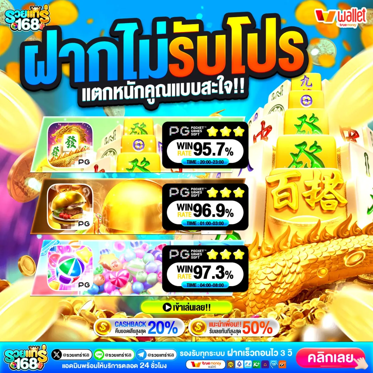 เครดิตฟรีล่าสุด วันนี้ ไม่ต้องแชร์ ไม่ต้องโพสต์ แค่กดก็รับได้เลย