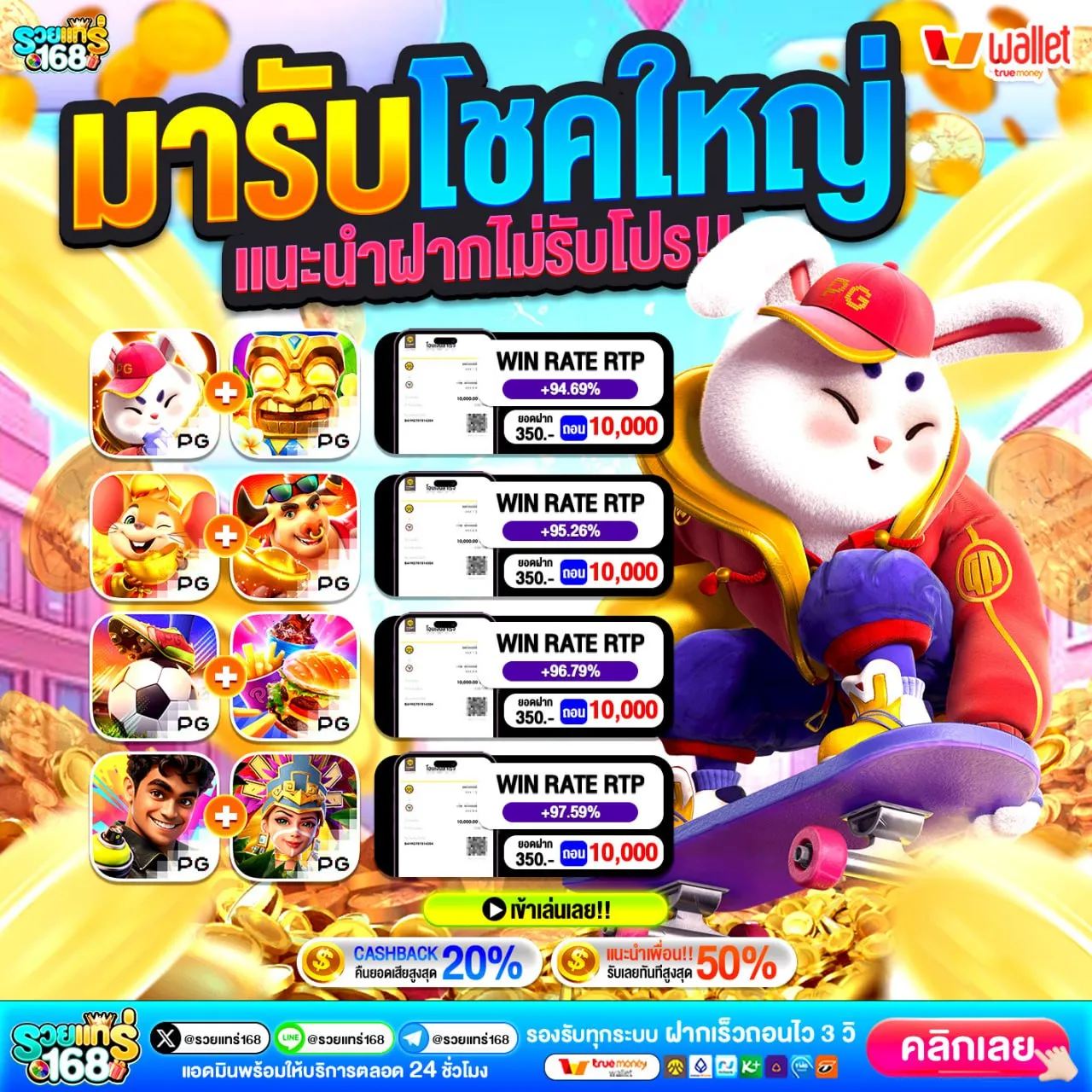 โค้ดเครดิตฟรี50 Twitter