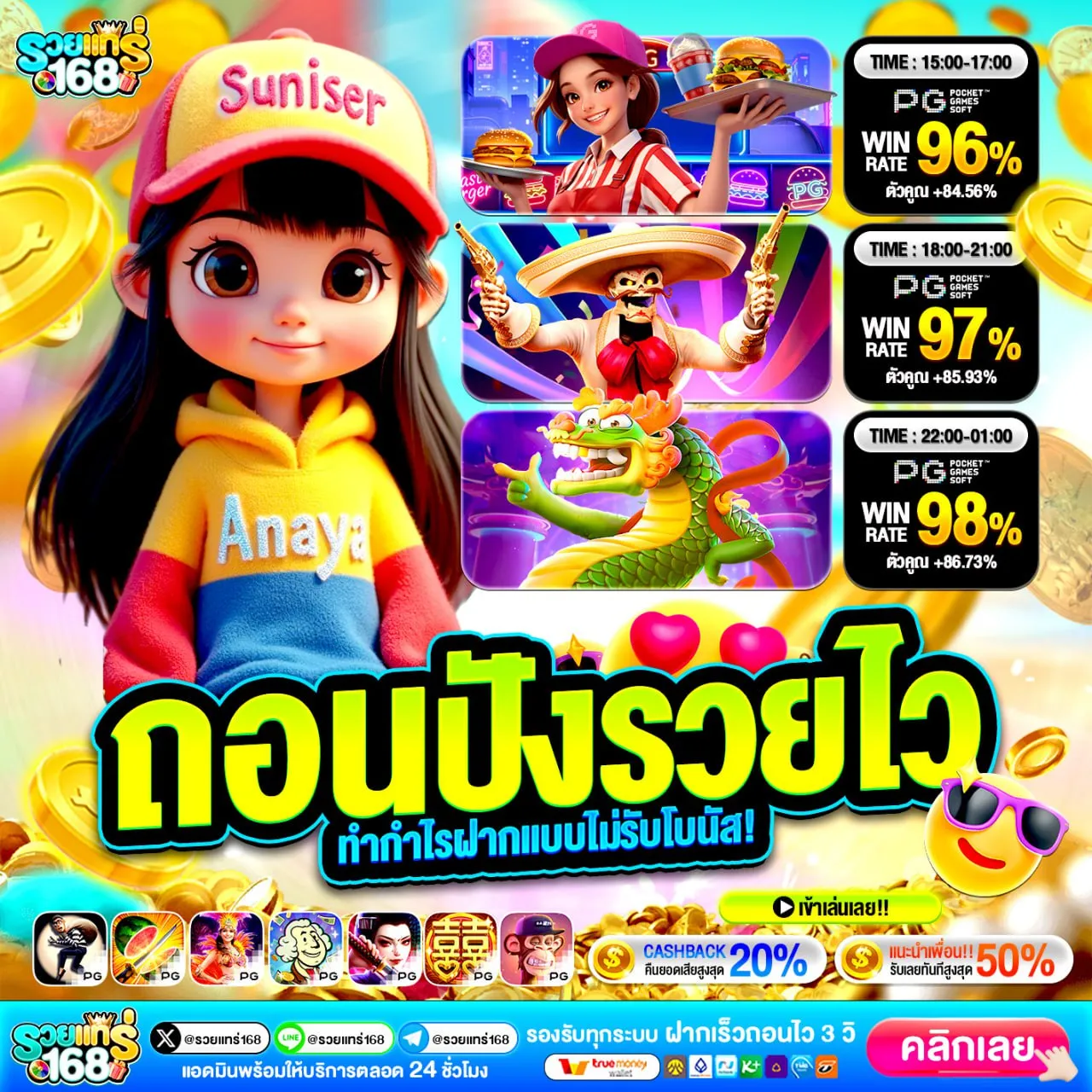 ฝาก 10 รับ 100 ทำยอด 200 ถอนได้เลย